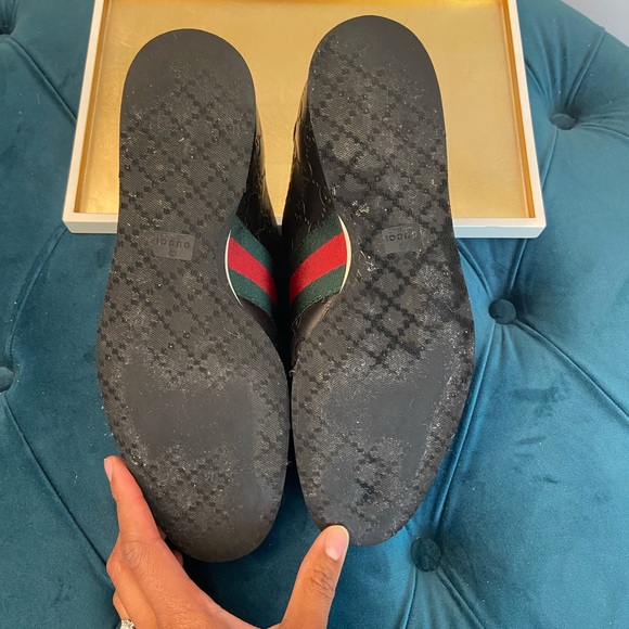 Gucci GG leather sneakers sz 38 - Picture 7 of 8